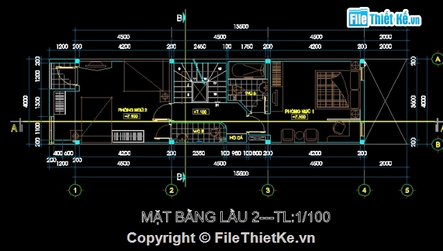 Bản vẽ,Bản vẽ nhà phố,Bản vẽ autocad,nhà phố 4 x 18.5m